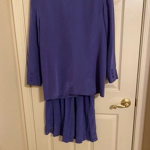 Periwinkle silk suit